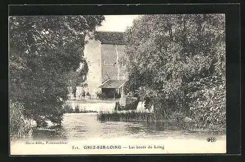 AK Grez-sur-Loing, Les bords du Loing