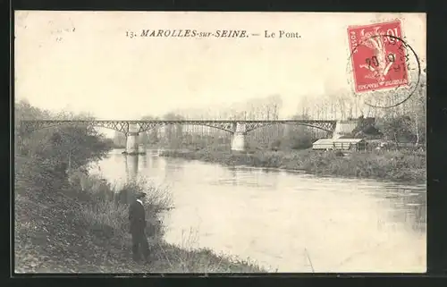 AK Marolles-sur-Seine, Le Pont