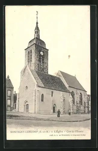 AK Montigny-Lencoup, L`Eglise, Côte de l`Entrée
