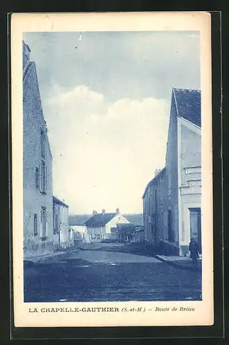 AK La Chapelle-Gauthier, Route de Bréau