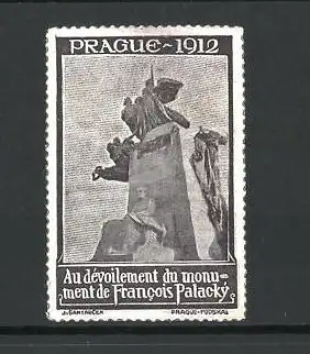 Reklamemarke Prague, au dévoilement du monument de Francois Palacky 1912