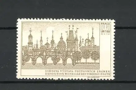 Reklamemarke Praga, Exposition Mondiale des Timbres-Postes 1968, Stadtansicht