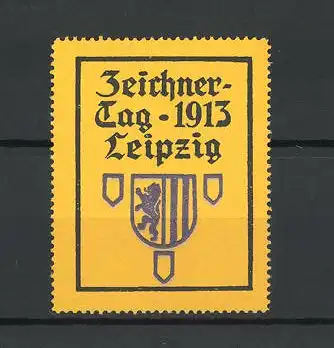 Reklamemarke Leipzig, Zeichnertag 1913, Wappen