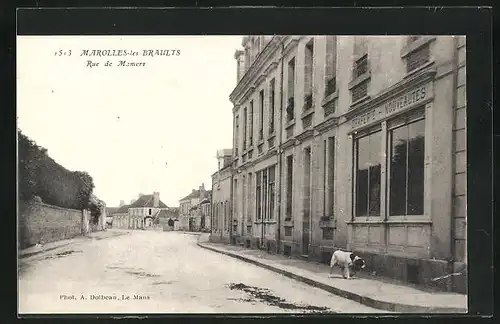 AK Marolles-les-Braults, Rue de Mamers