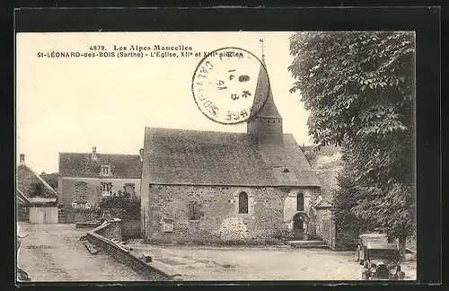 AK Saint-Léonard-des-Bois, L'Eglise, XII et XIII siecle