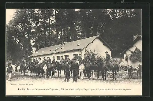 AK Fléche, Centenaire du Prytanee, Depart pour l'Equitation des Eleves du Prytanee