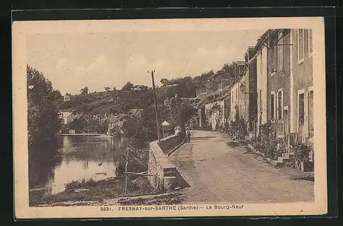 AK Fresnay-sur-Sarthe, Le Bourg Neuf