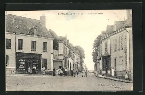 AK La Grand-Lucé, Route du Mans