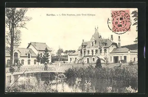 AK Sarthe, Villa Neptune, pres Yvre-l`Eveque