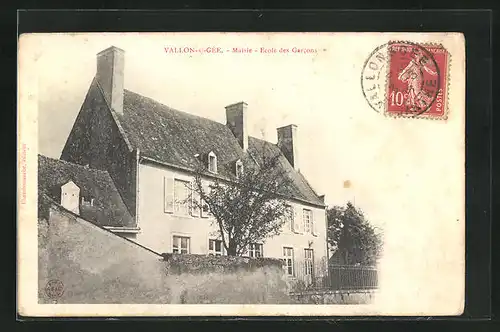 AK Vallon-s /-Gee, Mairie, Ecole des Garcons