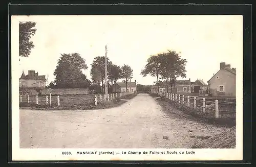 AK Mansigne, Le Champ de Foire et Route de Lude