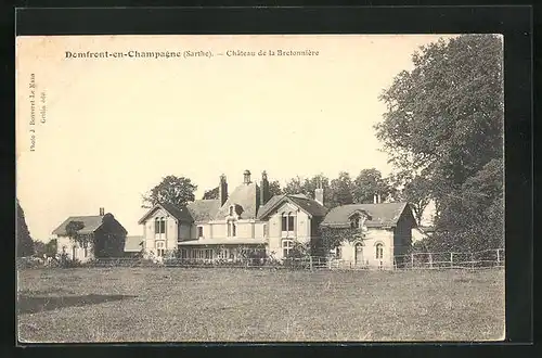 AK Domfront-en-Champagne, Château de le Bretonniére