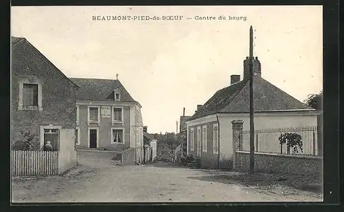 AK Beaumont-pied-de-Boeuf, Centre du bourg