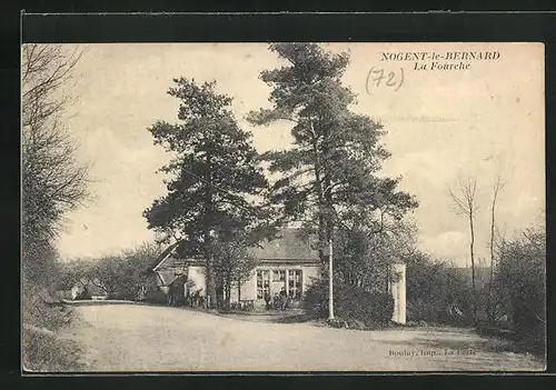 AK Nogent-le-Bernard, La Fourche