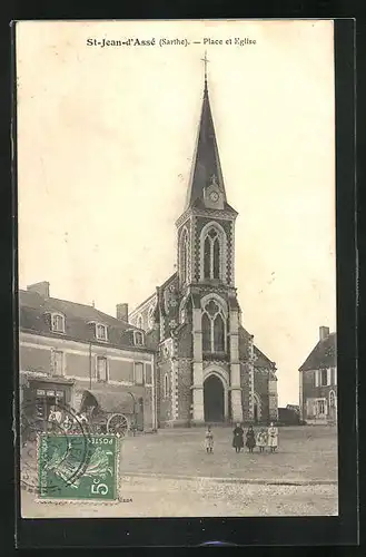 AK St-Jean-d`Assé, Place et Eglise