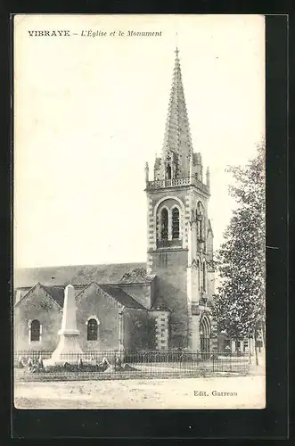 AK Vibraye, L`Eglise et le Monument