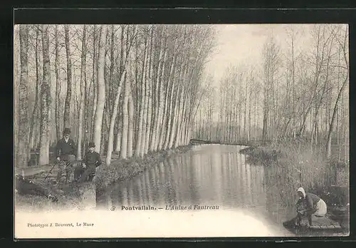 AK Pontvallain, l'Aulne à Fautreau