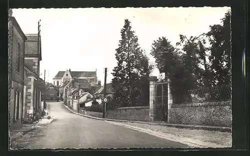 AK Précigné, Entrée du bourg par la route de Sablé