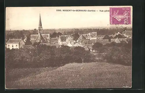 AK Nogent-le-Bernard, Vue générale