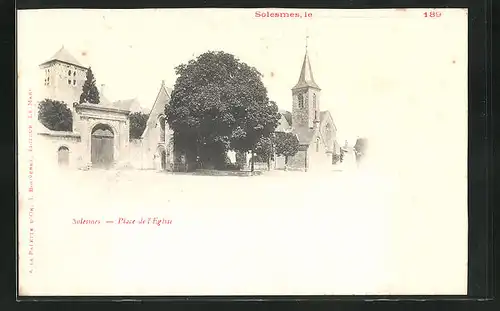 AK Solesmes, Place de l'Église