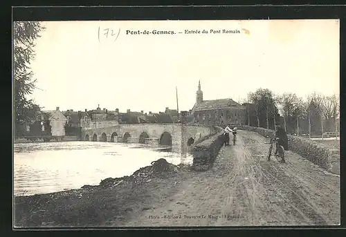 AK Pont-de-Gennes, Entrée du Pont Romain