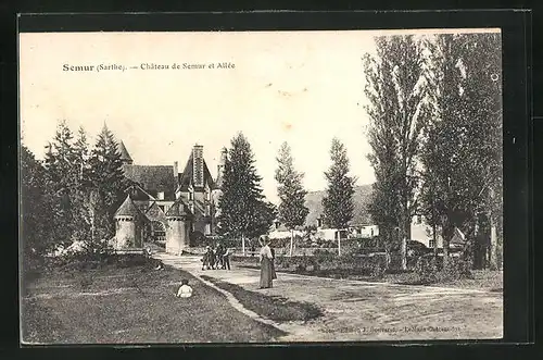 AK Semur, Château de Semur et Allée