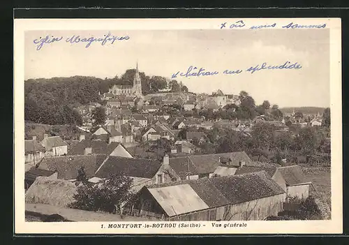 AK Montfort-le-Rotrou, Vue générale