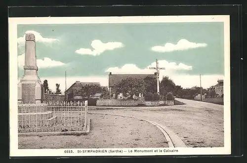 AK St-Symphorien, Le Monument et la Calvaire