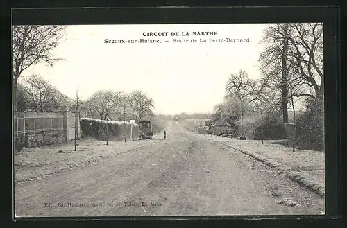 AK Sceaux-sur-Huisne, Circuit de la Sarthe, Route de La Fertè-Bernard