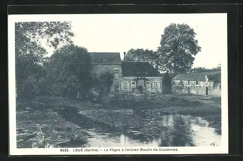 AK Loué, La Végre á l`ancien Moulin de Coulennes