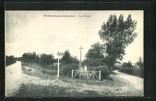 AK St.Christophe-du-Jambet, Le Calvaire