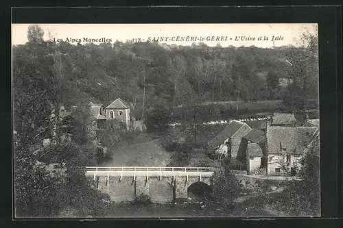 AK Saint-Cenéri-le-Gérei, L`usine et la Jetée