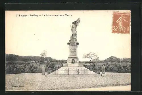 AK St-Paterne, Le Monument aux Morts