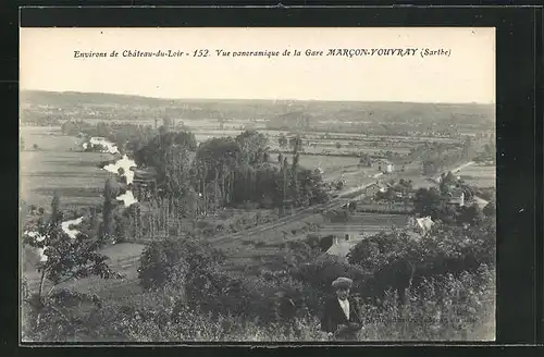 AK Marcon-Vouvray, Vue panoramique