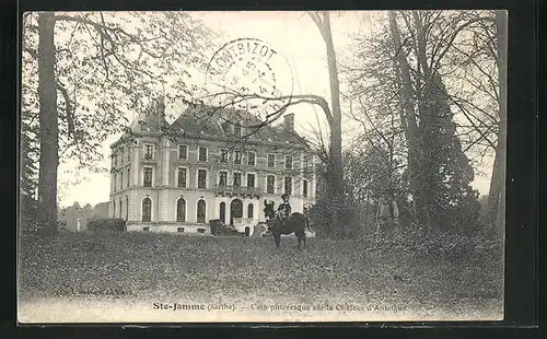 AK Sainte-Jammes, Coin pittoresque sur le Chateau d`Antoignè