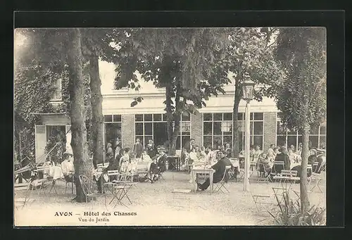 AK Avon, Hotel des Chasses, Vue du Jardin