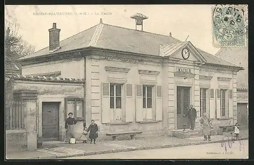 AK Croisy-Beaubourg, La Mairie, Gebäudeansicht