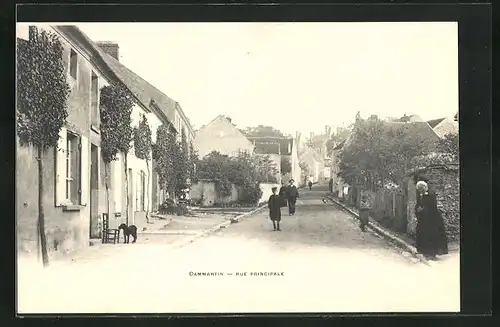 AK Dammartin, Rue Principale, Strassenpartie