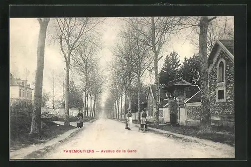 AK Faremoutiers, Avenue de la Gare