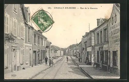 AK Chailly-en-Biére, Rue de la Garenne