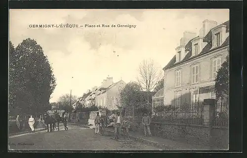 AK Germigny-l'Éveque, Place et Rue de Germigny