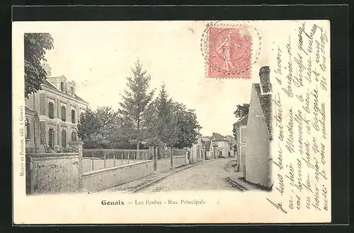 AK Gouaix, les Ecoles, Rue Principale