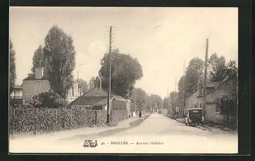 AK Brolles, Avenue Galliéni