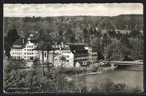 AK Niederwil /AG, Gnadenthal, Ortsansicht am Wasser