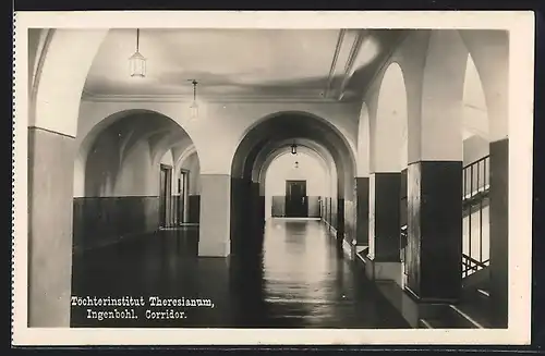AK Ingenbohl, Töchterinstitut Theresianum, Corridor Innenansicht