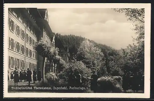 AK Ingenbohl, Töchterinstitut Theresianum, An der Parkanlage