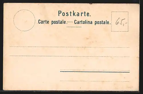 Lithographie Altdorf, Ortsansicht mit Kirche