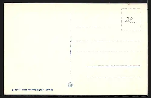 AK Baden, Blick auf das Hotel Freihof