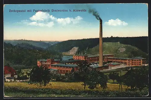 AK Dreiwerden, Papierfabrik im Zschopautal