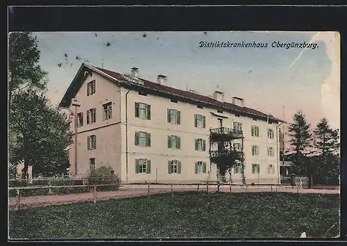 AK Obergünzburg, Ansicht vom Distriktskrankenhaus